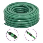 vidaXL Tuyau d'arrosage avec jeu de raccords vert 0 75" 20 m PVC