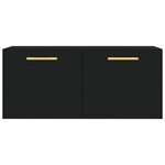 vidaXL Armoire murale noir 80x36 5x35 cm bois d'ingénierie