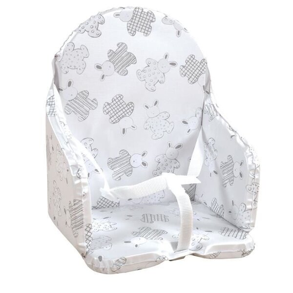 LOOPING Coussin Chaise Haute Bébé PVC Imperméable  Sangles  Lapin Pyjama