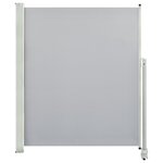 vidaXL Auvent latéral rétractable de patio 160 x 300 cm Gris