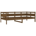 vidaXL Lit de jour marron miel bois de pin massif 90x200 cm
