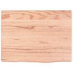 vidaXL Étagère murale marron clair 40x30x2 cm bois chêne massif traité