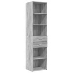 vidaXL Armoire de rangement mince sonoma gris 45x42 5x225 cm