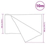 vidaXL Filet brise-vue Anthracite 1 8x10 m PEHD 75 g/m²