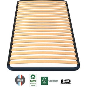 Sommier 90 x 190 cm - Acier Bleu nuit