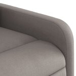 vidaXL Fauteuil de massage inclinable électrique Taupe Tissu