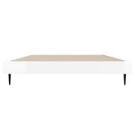 vidaXL Cadre de lit blanc brillant 90x200 cm bois d'ingénierie