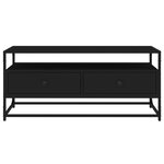 vidaXL Meuble TV noir 100x35x45 cm bois d'ingénierie
