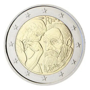 2 euros commémorative France 2017 - Auguste Rodin.