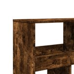 vidaXL Cloison de séparation chêne fumé bois d'ingénierie
