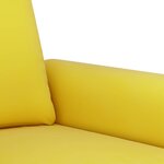 vidaXL Ensemble de canapés 2 Pièces avec coussins jaune velours