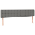 vidaXL Sommier à lattes de lit avec matelas gris foncé 120x190cm tissu