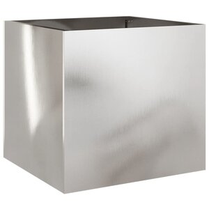 vidaXL Jardinière argenté 42x40x39 cm acier inoxydable