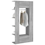 vidaXL Armoires de couloir 2 Pièces sonoma gris Bois d'ingénierie