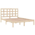 vidaXL Cadre de lit bois massif 180x200 cm super king