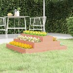vidaXL Jardinière 80x80x27 cm Bois de douglas massif