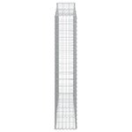vidaXL Paniers à gabions arqués 11 Pièces 200x30x160/180 cm Fer galvanisé