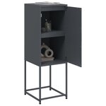 vidaXL Buffet haut anthracite 36x39x107 cm acier