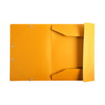 Chemise 3 rabats elastiques 24x32cm polypropylène - jaune