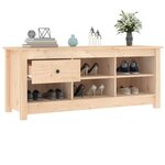 vidaXL Armoire à chaussures 110x38x45 5 cm Bois de pin massif