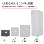 Boîte aux lettres cubysm 1 porte gris anthracite ral 7016m