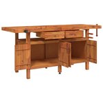 vidaXL Établi avec tiroirs et étaux 192x62x83 cm Bois massif d'acacia