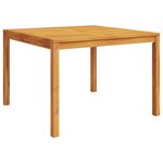 vidaXL Table à manger de jardin 110x110x75 cm bois d'acacia massif