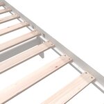 vidaXL Cadre de lit Blanc Bois de pin massif 90x190 cm Simple