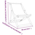 vidaXL Chaises de plage pliables lot de 2 vert tissu
