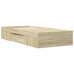 vidaXL Cadre de lit sans matelas chêne sonoma 90x200 cm