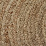 vidaXL Tapis Jute tressé 150 cm rond