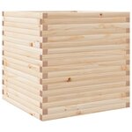 vidaXL Jardinière 70x70x68 5 cm bois de pin massif