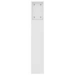 vidaXL Armoire de tête de lit Blanc 160x18 5x104 5 cm