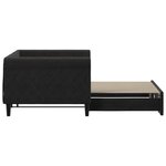 vidaXL Lit de jour avec lit gigogne noir 90x200 cm velours