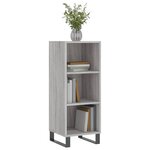 vidaXL Buffet sonoma gris 34 5x32 5x90 cm bois d'ingénierie