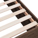vidaXL Cadre de lit chêne marron 90x190 cm bois d'ingénierie