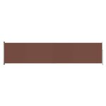 vidaXL Auvent latéral rétractable de patio 140x600 cm Marron