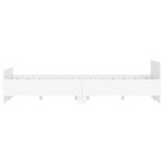 vidaXL Cadre de lit avec tête de lit/pied de lit blanc 140x190 cm