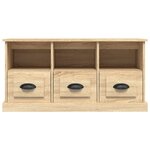 vidaXL Meuble TV chêne sonoma 100x35x50 cm bois d'ingénierie