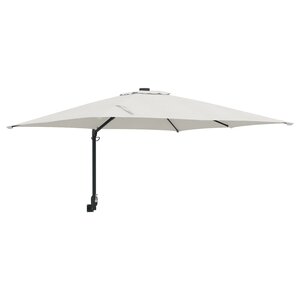 vidaXL Parasol de Patio Sable Polyester  Aluminium Grand Pliable