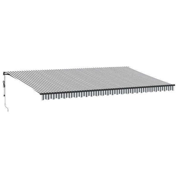 vidaXL Auvent rétractable automatique avec LED anthracite et blanc