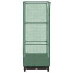 vidaXL Jardinière surélevée avec housse aspect rotin 40x40x123 cm