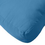 vidaXL Coussin de palette bleu mélangé 60x60x10 cm tissu