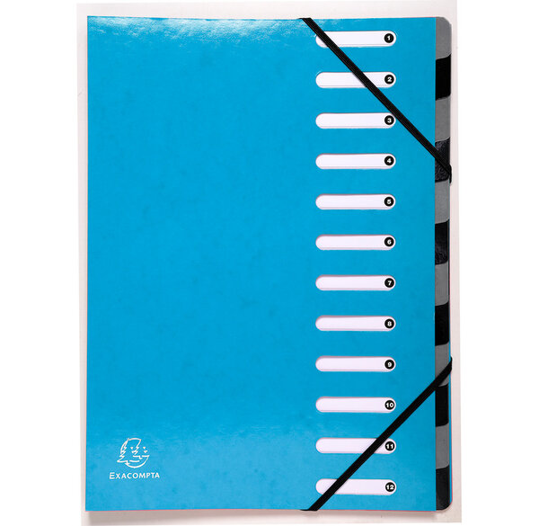 Trieur Harmonika 12CP Iderama bleu clair EXACOMPTA