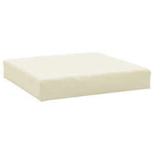vidaXL Coussin de palette crème 60x60x9 5 cm tissu oxford