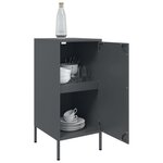 vidaXL Buffet anthracite 36x39x79 cm acier laminé à froid