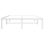 vidaXL Cadre de lit métal blanc 120x200 cm