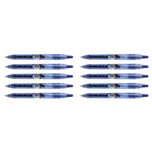 Stylo bille à encre gel b2p pointe fine 0 5 mm tracé 0 3 mm bleu x 10 pilot