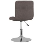 vidaXL Chaises pivotantes à manger lot de 2 taupe tissu