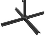 vidaXL Parasol de jardin double avec mât en acier Sable 600x300 cm